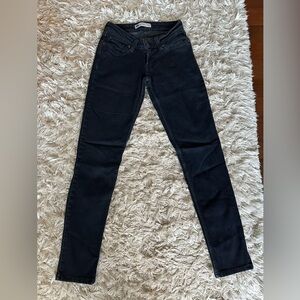 Levi’s Bold Curve Low Rise Black Jeans